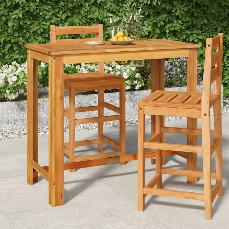 Tuinbartafel 120x60x105 cm massief acaciahout MeubelReus