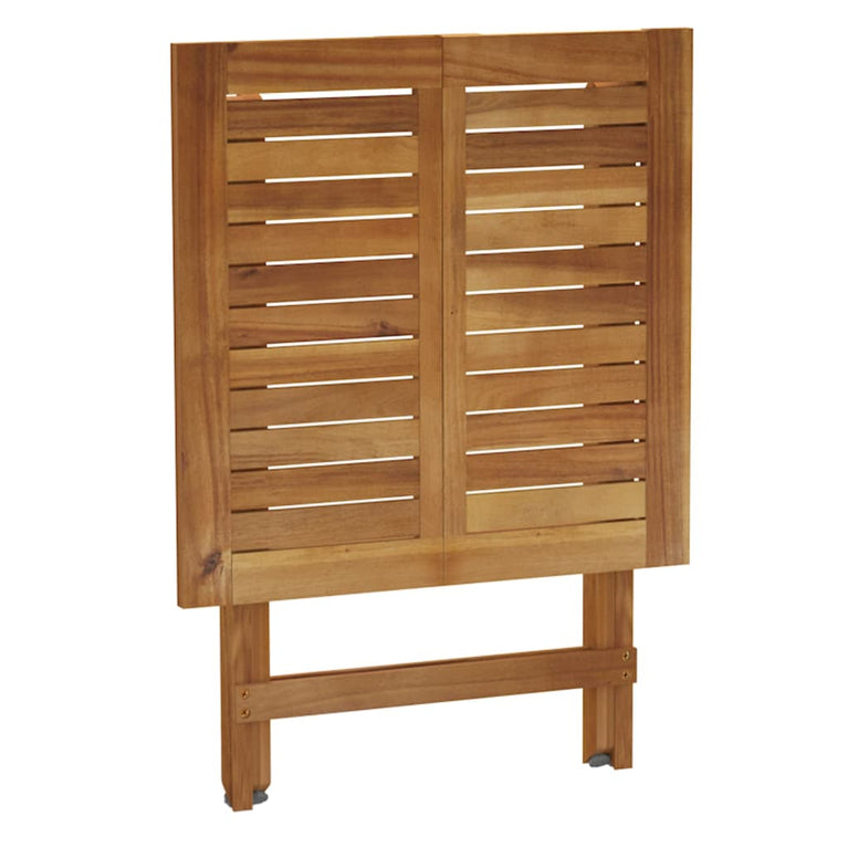 3-delige Bistroset inklapbaar met kussens massief acaciahout MeubelReus