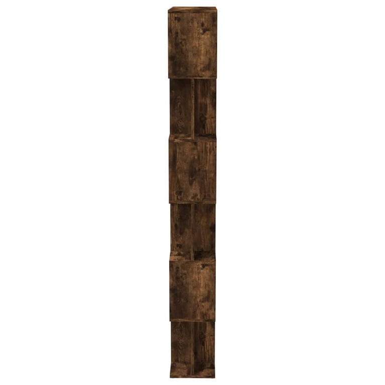 Boekenkast/kamerscherm 80x24x192 cm bewerkt hout gerookt eiken MeubelReus