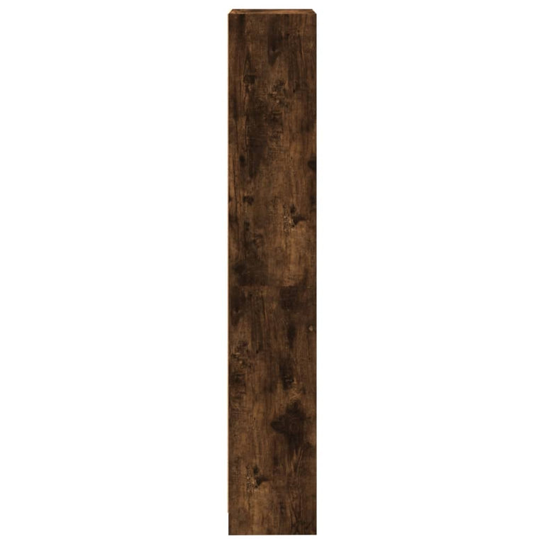 Boekenkast 4-laags 40x24x143 cm bewerkt hout gerookt eikenkleur MeubelReus