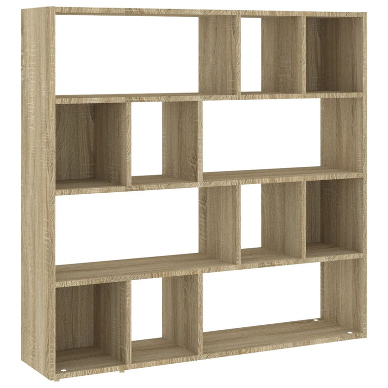 Boekenkast / kamerscherm 105x24x102 cm sonoma eikenkleurig
