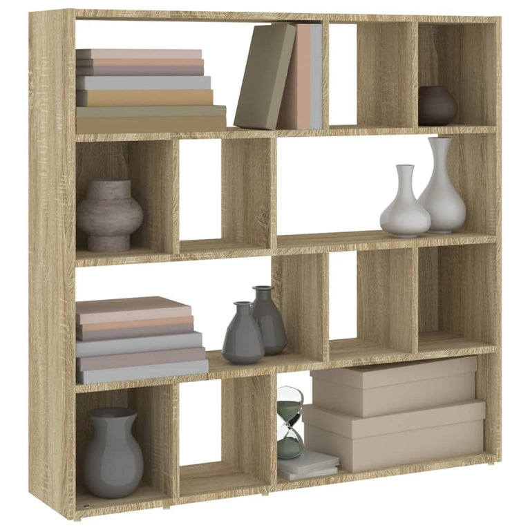 Boekenkast / kamerscherm 105x24x102 cm sonoma eikenkleurig