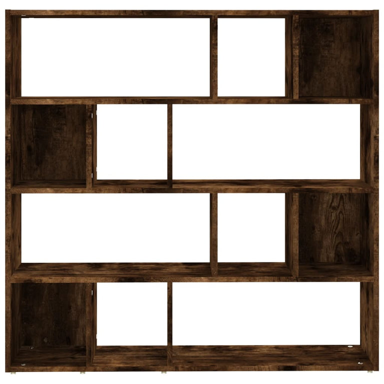 Boekenkast/kamerscherm 105x24x102 cm gerookt eikenkleurig