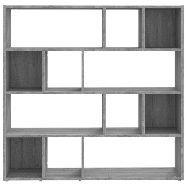 Boekenkast/kamerscherm 105x24x102 cm grijs sonoma eikenkleurig