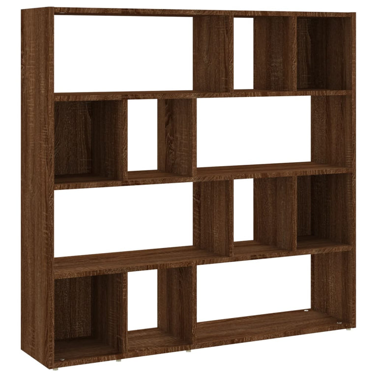 Boekenkast/kamerscherm 105x24x102 cm bruin eikenkleur MeubelReus
