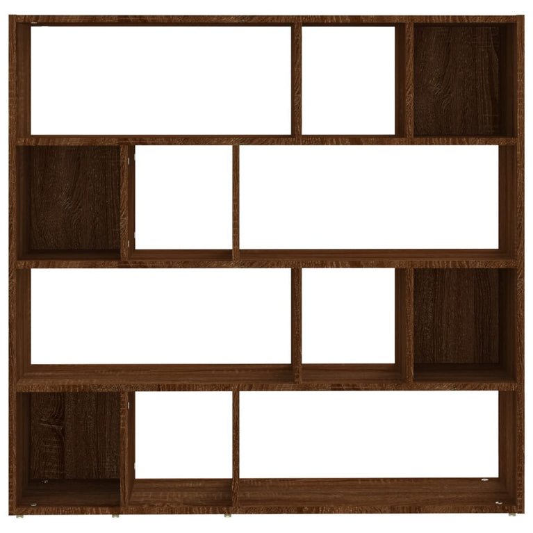 Boekenkast/kamerscherm 105x24x102 cm bruin eikenkleur MeubelReus