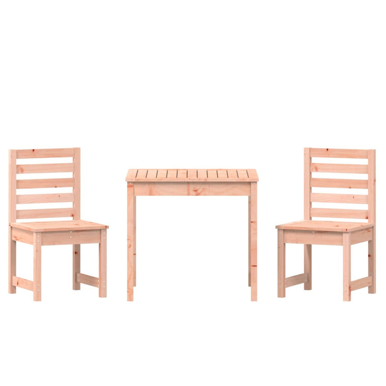 3-delige Bistroset massief douglashout
