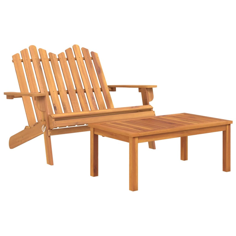 2-delige Loungeset Adirondack massief acaciahout MeubelReus
