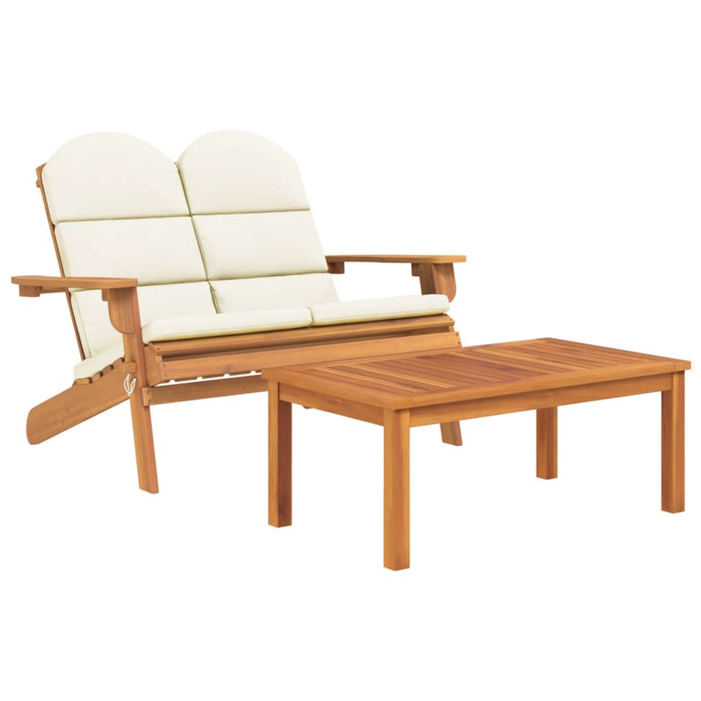 2-delige Loungeset Adirondack massief acaciahout MeubelReus