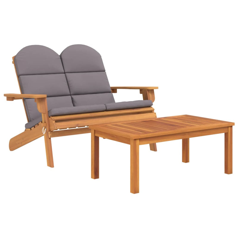2-delige Loungeset Adirondack massief acaciahout MeubelReus