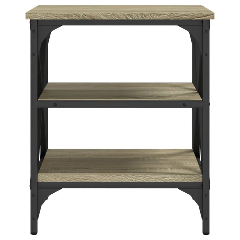 Bijzettafels 2 st 40x42x50 cm bewerkt hout sonoma eikenkleurig MeubelReus