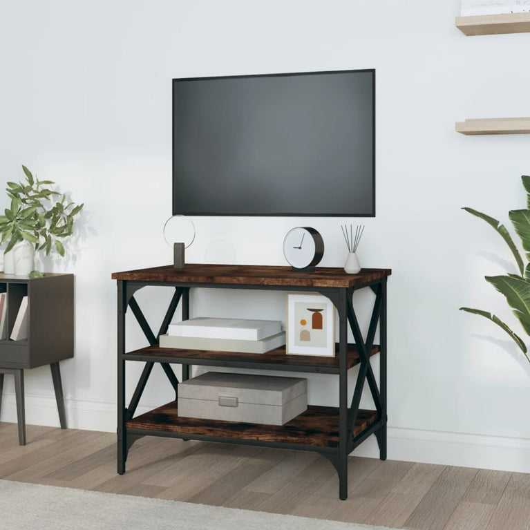 Tv-meubel 60x40x50 cm bewerkt hout gerookt eikenkleurig MeubelReus