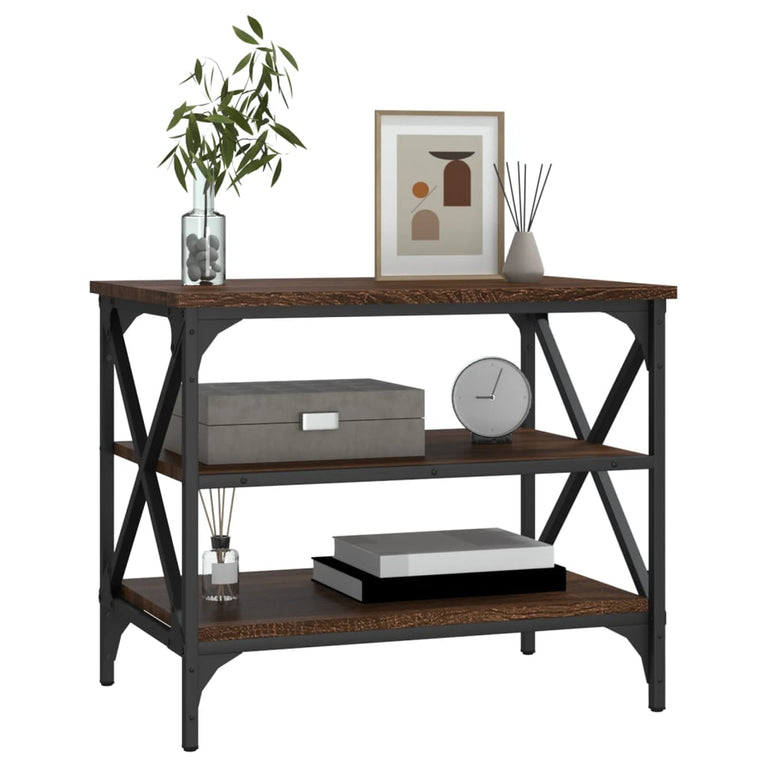 Tv-meubel 60x40x50 cm bewerkt hout bruin eikenkleur MeubelReus