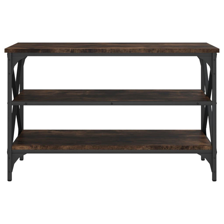 Tv-meubel 80x40x50 cm bewerkt hout gerookt eikenkleurig MeubelReus
