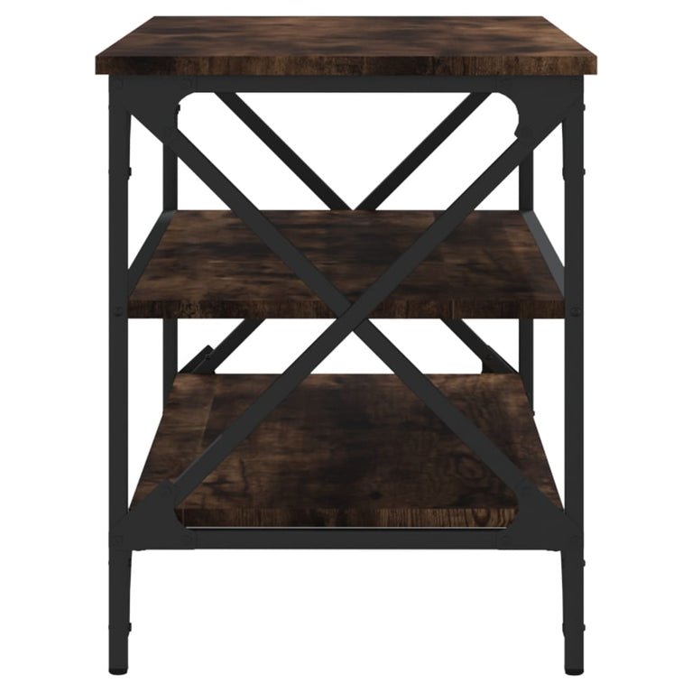 Tv-meubel 80x40x50 cm bewerkt hout gerookt eikenkleurig MeubelReus
