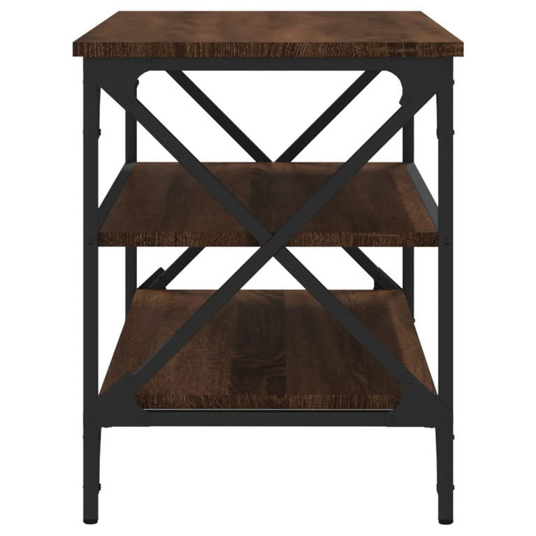 Tv-meubel 80x40x50 cm bewerkt hout bruin eikenkleur MeubelReus