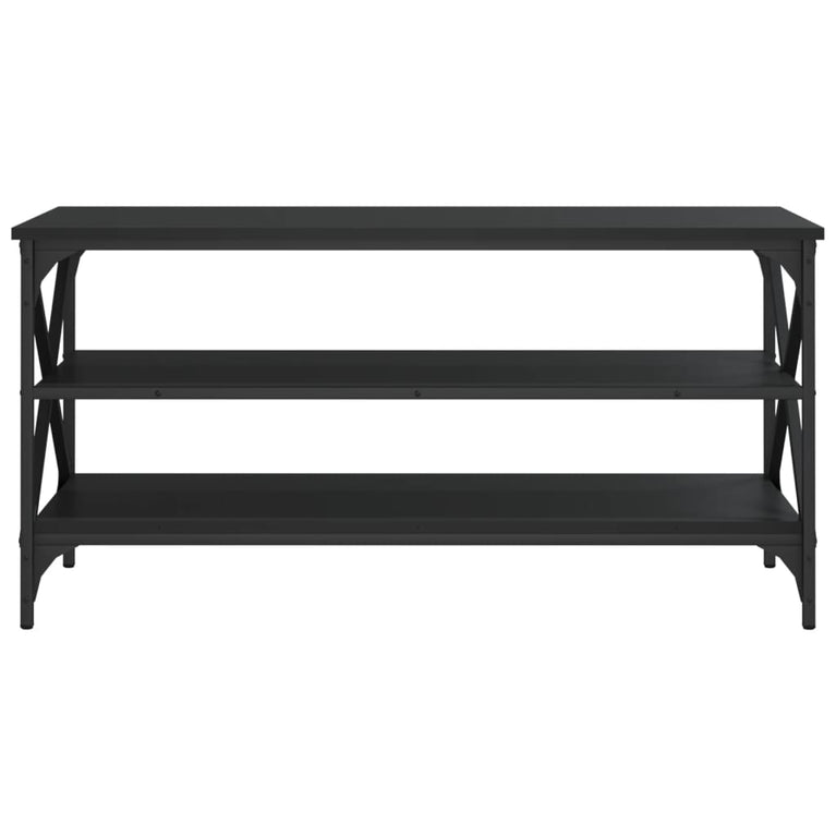 Tv-meubel 100x40x50 cm bewerkt hout zwart MeubelReus