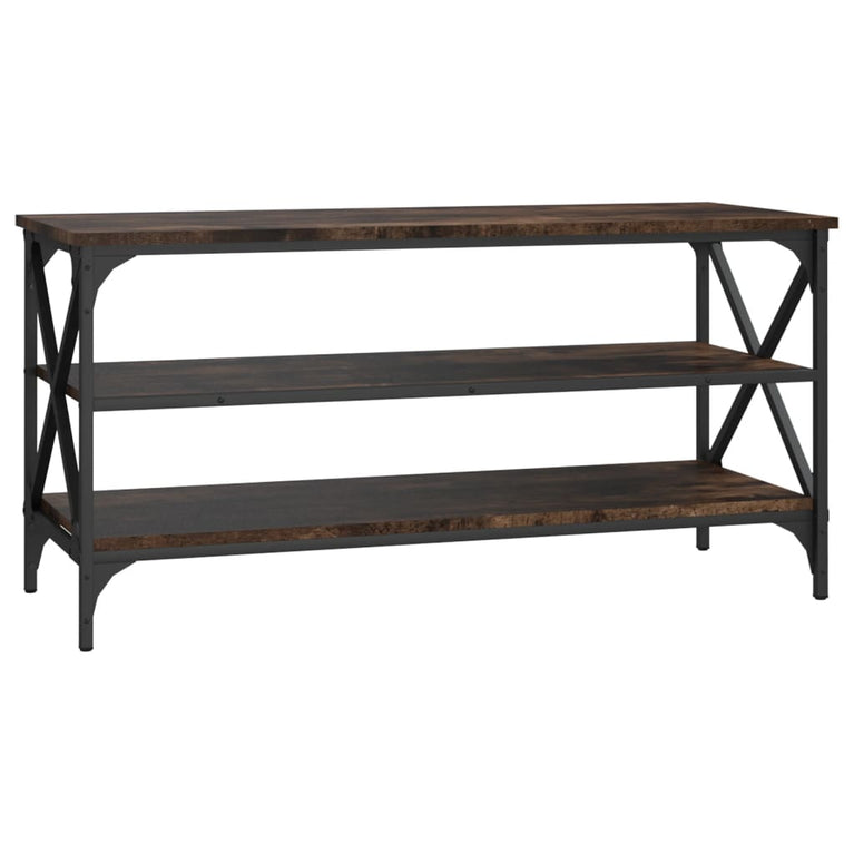 Tv-meubel 100x40x50 cm bewerkt hout gerookt eikenkleurig MeubelReus