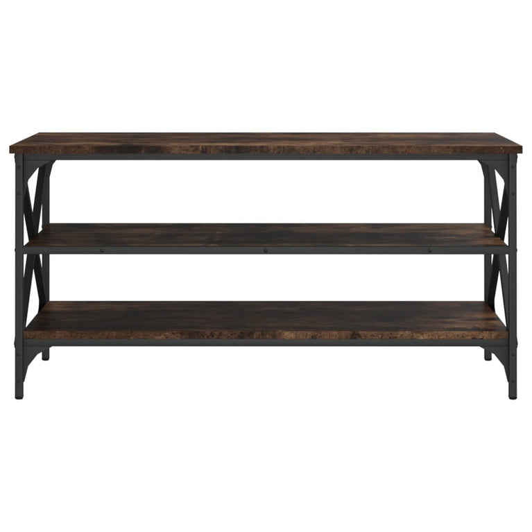 Tv-meubel 100x40x50 cm bewerkt hout gerookt eikenkleurig MeubelReus