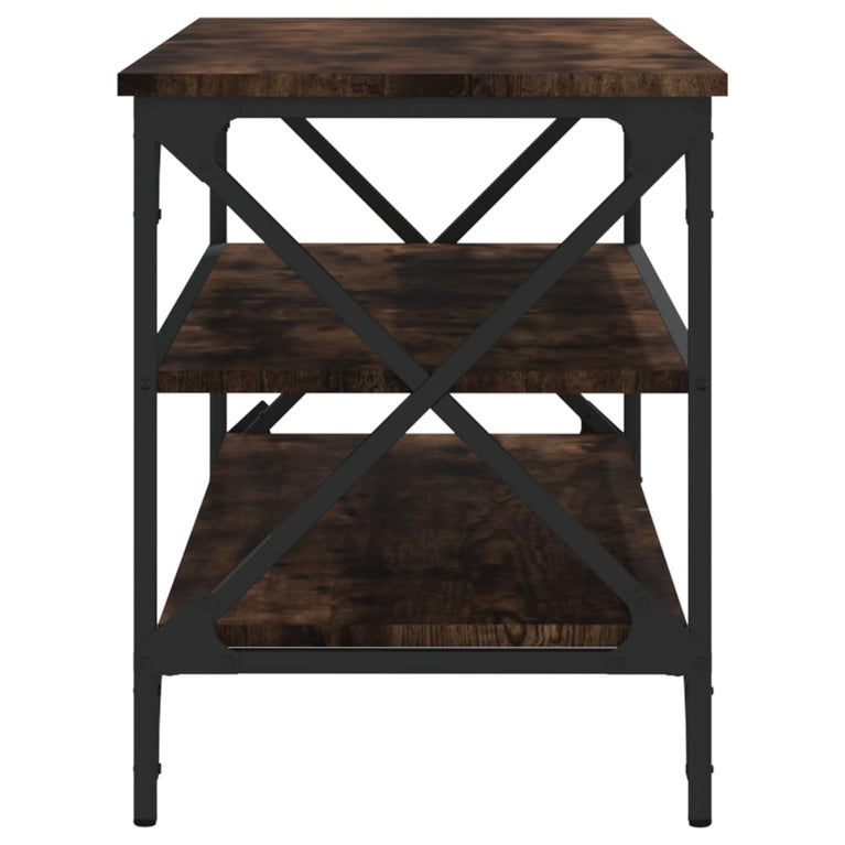 Tv-meubel 100x40x50 cm bewerkt hout gerookt eikenkleurig MeubelReus