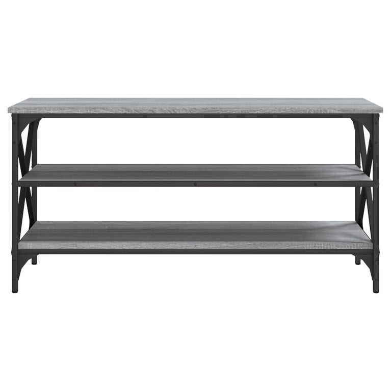 Tv-meubel 100x40x50 cm bewerkt hout grijs sonoma eikenkleurig MeubelReus