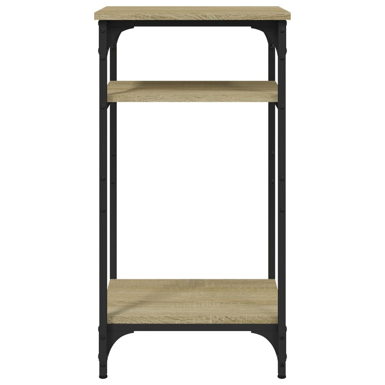 Bijzettafel 40x30x75 cm bewerkt hout sonoma eikenkleurig MeubelReus