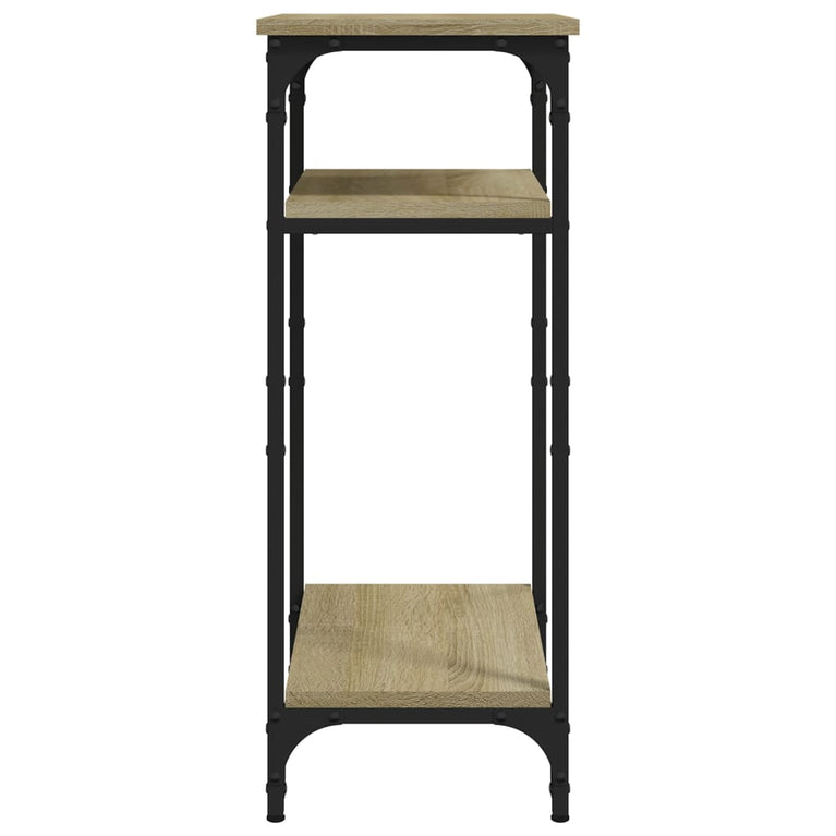 Bijzettafel 40x30x75 cm bewerkt hout sonoma eikenkleurig MeubelReus