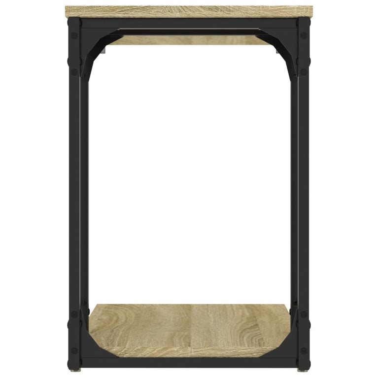 Bijzettafel 50x35x52 cm bewerkt hout sonoma eikenkleurig MeubelReus