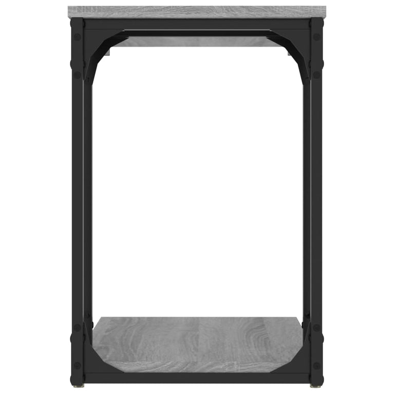Bijzettafel 50x35x52 cm bewerkt hout grijs sonoma eikenkleur MeubelReus