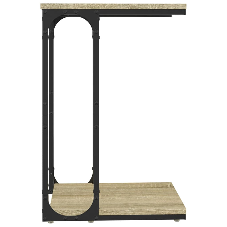 Bijzettafel 40x30x60 cm bewerkt hout sonoma eikenkleurig MeubelReus