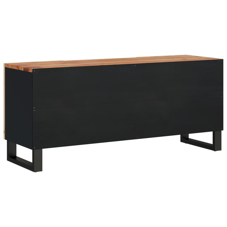 Tv-meubel 105x33,5x46 cm massief acaciahout en bewerkt hout MeubelReus