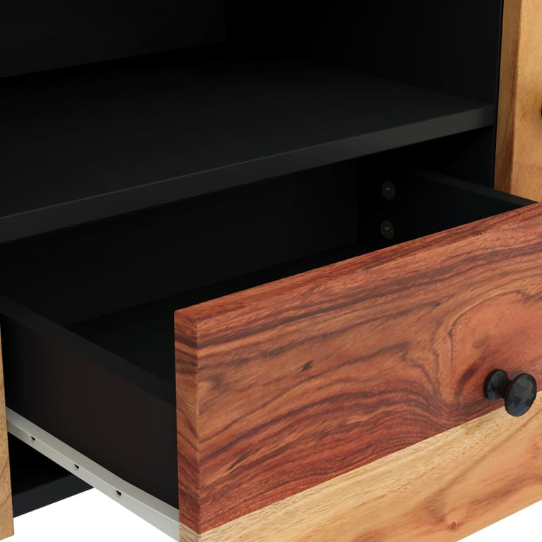 Tv-meubel 105x33,5x46 cm massief acaciahout en bewerkt hout MeubelReus