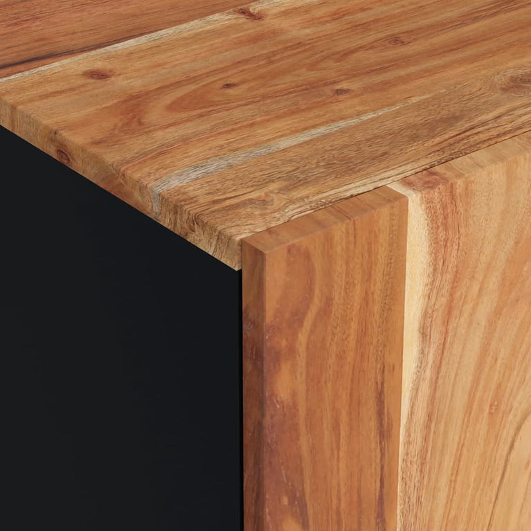 Tv-meubel 105x33,5x46 cm massief acaciahout en bewerkt hout MeubelReus