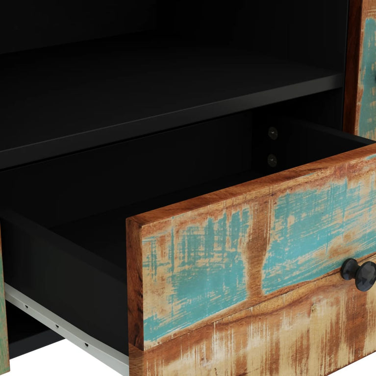 Tv-meubel 105x33,5x46 cm massief hout gerecycled bewerkt hout
