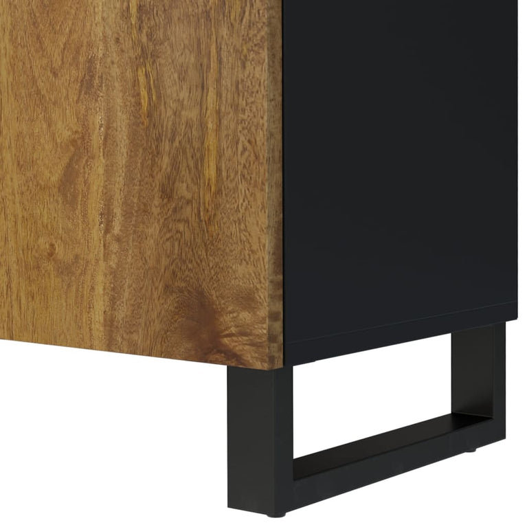 Tv-meubel 105x33,5x46 cm massief mangohout en bewerkt hout