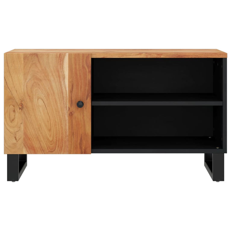 Tv-meubel 80x33x46 cm massief acaciahout en bewerkt hout MeubelReus