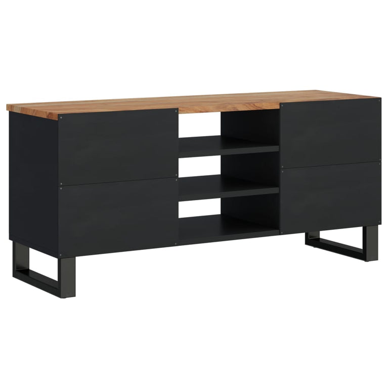 Tv-meubel 100x33x46 cm massief acaciahout en bewerkt hout MeubelReus
