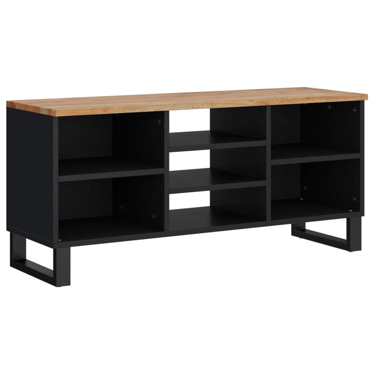 Tv-meubel 100x33x46 cm massief acaciahout en bewerkt hout MeubelReus