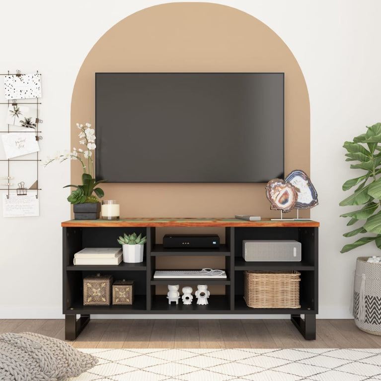 Tv-meubel 100x33x46 cm massief hout gerecycled en bewerkt hout MeubelReus