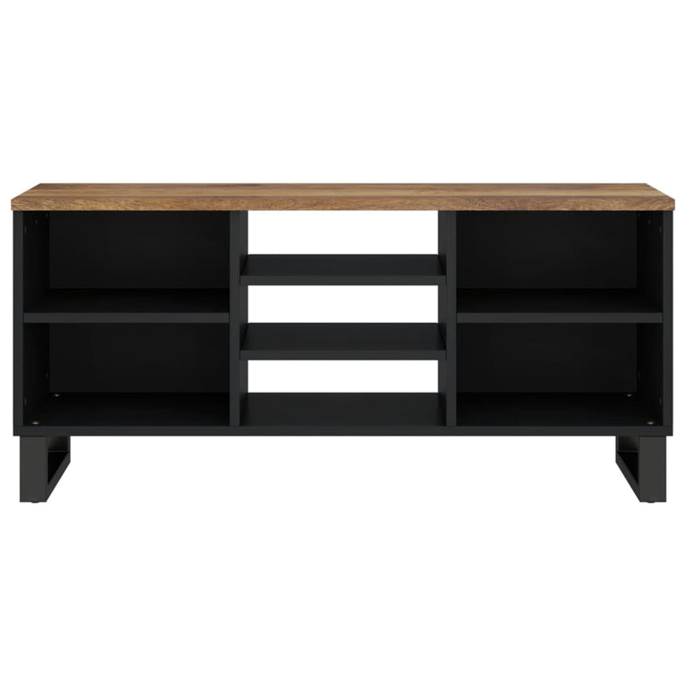 Tv-meubel 100x33x46 cm massief mangohout en bewerkt hout MeubelReus