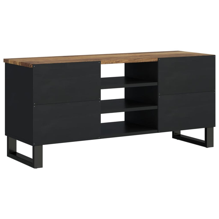 Tv-meubel 100x33x46 cm massief mangohout en bewerkt hout MeubelReus