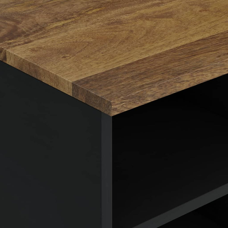 Tv-meubel 100x33x46 cm massief mangohout en bewerkt hout MeubelReus