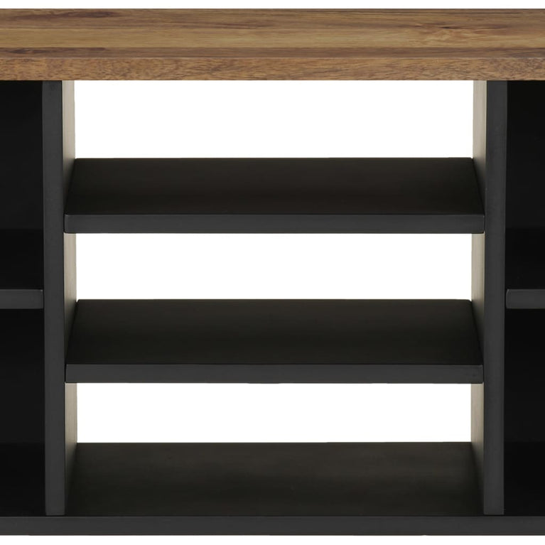 Tv-meubel 100x33x46 cm massief mangohout en bewerkt hout MeubelReus