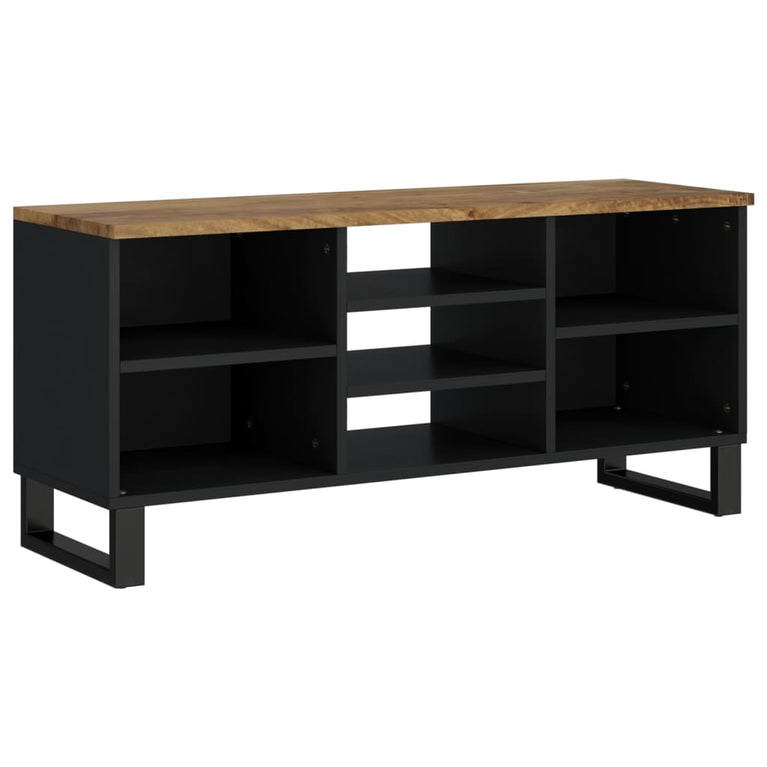 Tv-meubel 100x33x46 cm massief mangohout en bewerkt hout MeubelReus