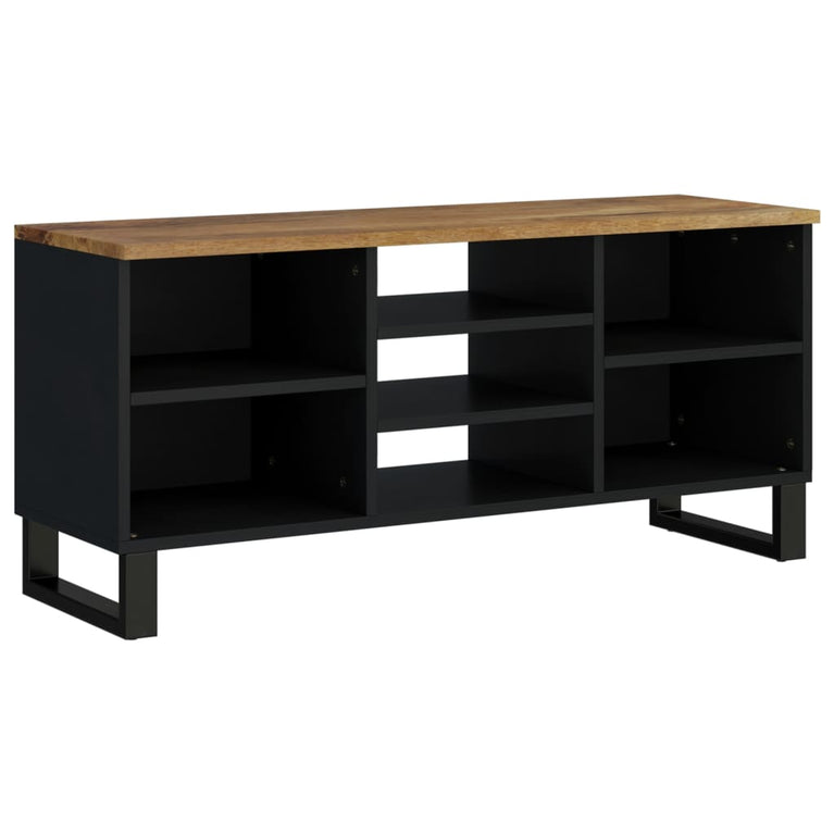 Tv-meubel 100x33x46 cm massief mangohout en bewerkt hout MeubelReus