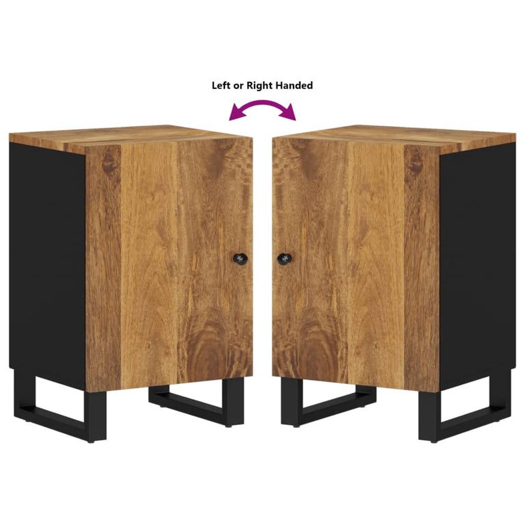 Badkamerkast 38x33x58 cm massief mangohout MeubelReus