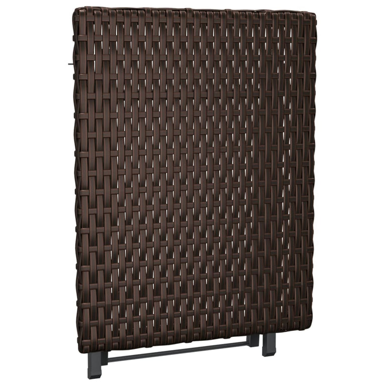 Tafel inklapbaar 45x35x32 cm poly rattan bruin MeubelReus