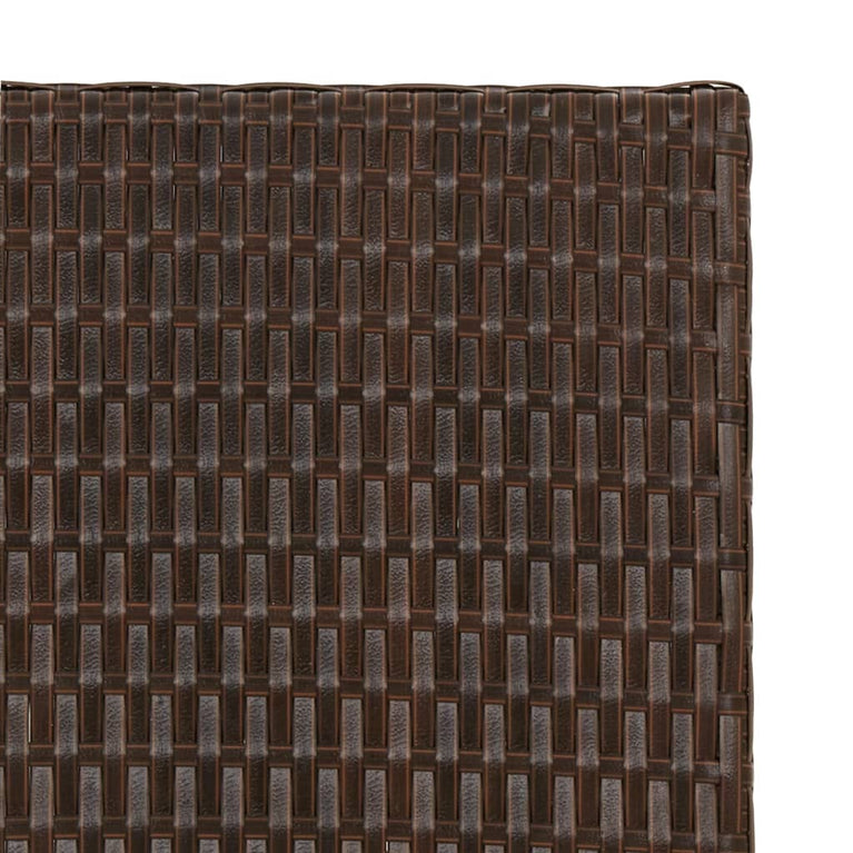 Tafel inklapbaar 45x35x32 cm poly rattan bruin MeubelReus