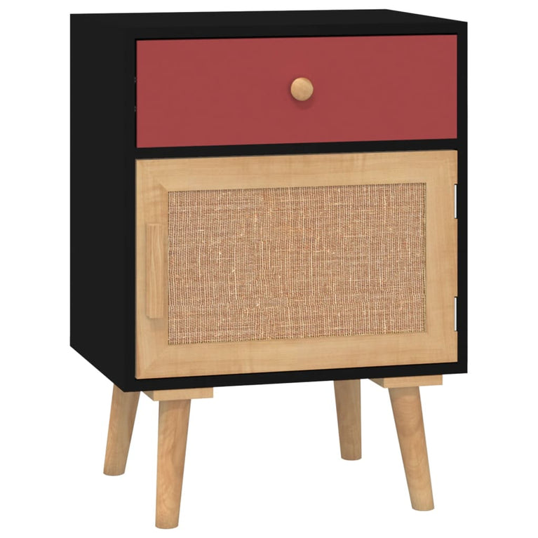Nachtkastjes 2 st 40x30x55 cm bewerkt hout zwart MeubelReus
