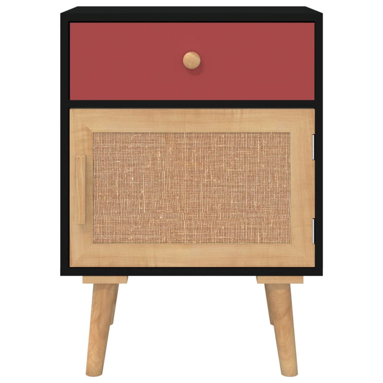 Nachtkastjes 2 st 40x30x55 cm bewerkt hout zwart MeubelReus